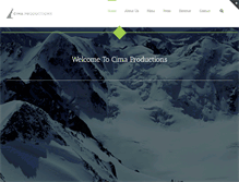 Tablet Screenshot of cimaproductions.com